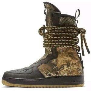 Mens Nike SF Air Force 1 High Realtree Black